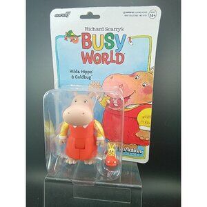 Richard Scarrys Busy World Hilda Hippo & Goldbug Super7 Action Figures Ages 14+